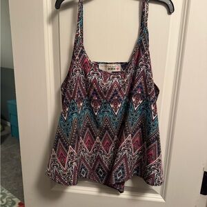 Derek Heart Geometric Multicolor Camisole